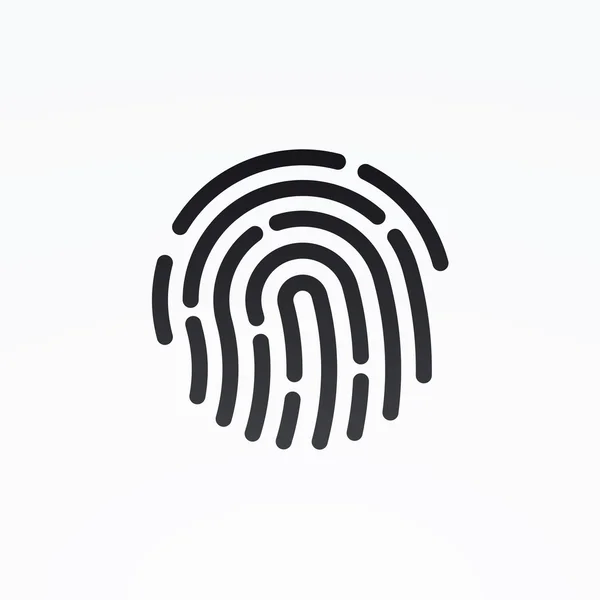 ID app icon. Fingerprint vector illustration — Stock Vector