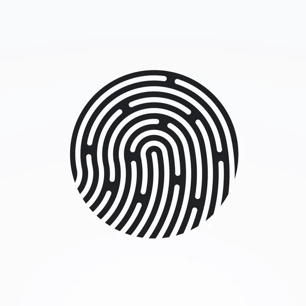 ID app icon. Fingerprint vector illustration — Stock Vector