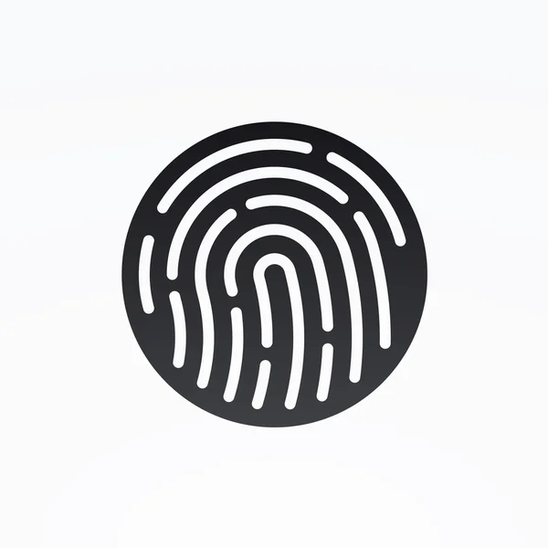 ID app icon. Fingerprint vector illustration — Stock Vector