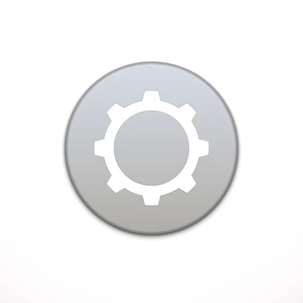 Zahnrad-Einstellungen App-Symbol. Anwendung, Knopfsymbol — Stockvektor