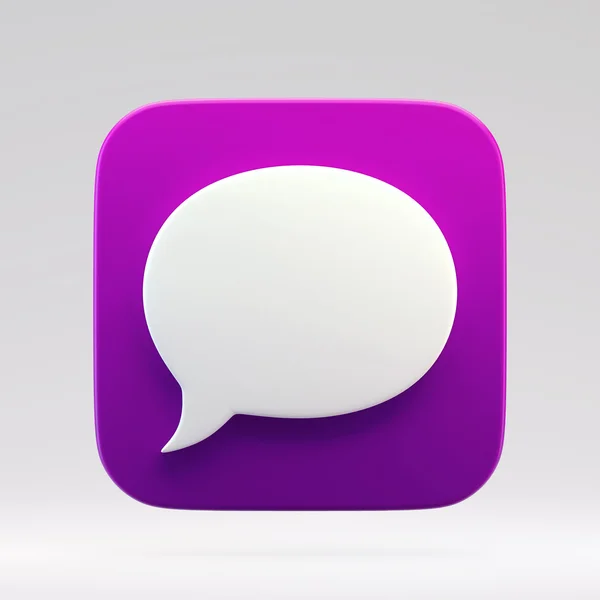 3D Chat Bubble — Stock Photo, Image