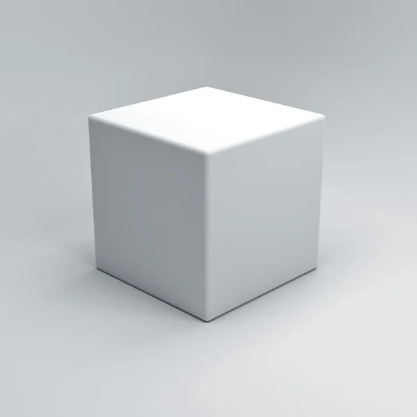 3D renderelt kocka — Stock Fotó