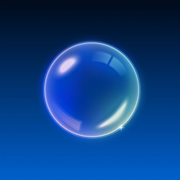 Прозрачный многоцветный мыльный пузырь фон. Векторная иллюстрация — стоковый вектор