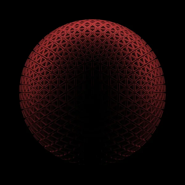 3D render bolygó, gömb, részletes adatokkal. Elszigetelt futurisztikus objektum — Stock Fotó