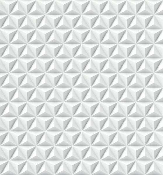 Patrón blanco pirámides. Vector — Vector de stock