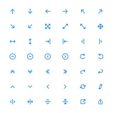 Ok Icon set hattı | Vektör
