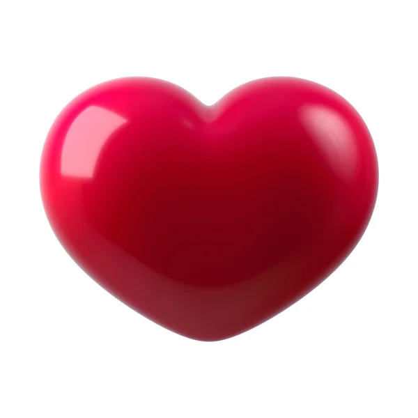 3D kalp illüstrasyon izole beyaz arka plan üzerinde