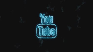 Hareketi durdur. Mavi YouTube simgesi yavaş yavaş artar ve rengi kırmızıya çevirir. 4K 60 fps video