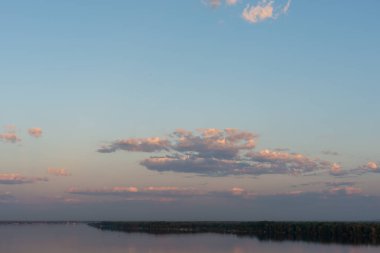 Morning sky over the river