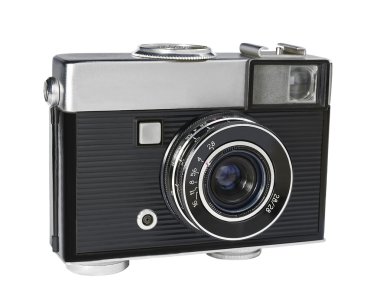 Film kamera ile 18 x 24 mm ve birbirinin yerine geçebilir mercek bir kare boyutu