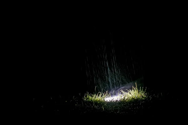 Lantern in the rain — Stock Photo, Image
