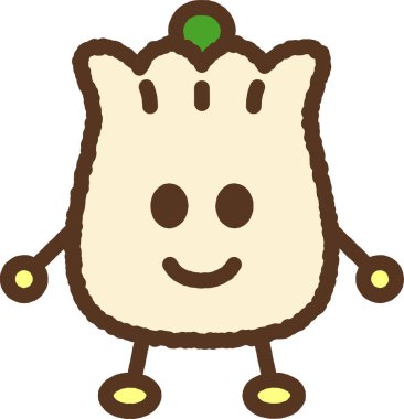 Hand-drawn character icon Shumai