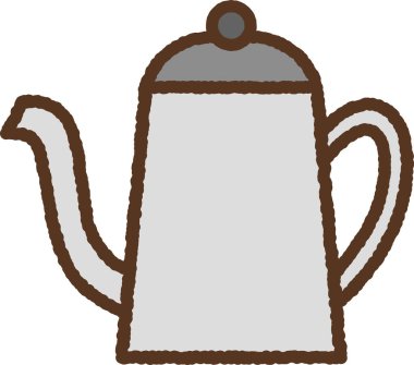 El çizimi tek simge illüstrasyonu: Ot