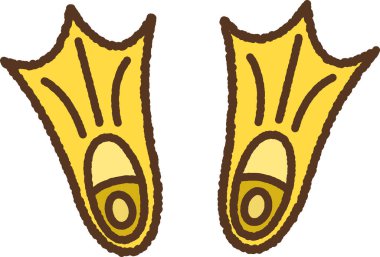 El çizimi tek simge çizimi: Perdeli ayaklar