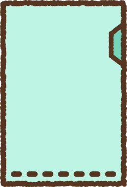 El çizimi tek simge illüstrasyon dosyası