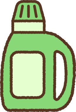 El çizimi tek simge çizimi: Sıvı deterjan