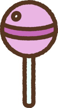 El çizimi basit ikon çizimi: Şeker