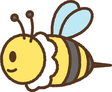 Basit el çizimi simge gösterimi öntanımlı arı