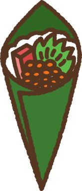 El çizimi basit simge resimleme parşömeni