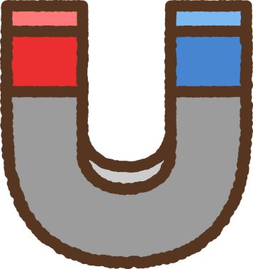 Basit el çizimi simgesi: Mıknatıs