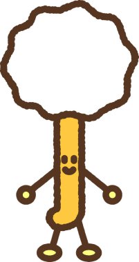 Karakter tarzı tek simge illüstrasyonu: Earpick