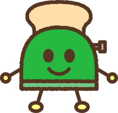 El yapımı karakter simgesi çizimi - Açılır fırın