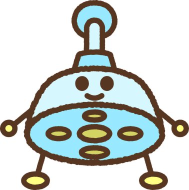 El çizimi karakter resimleme simgesi: cerrahi ışık