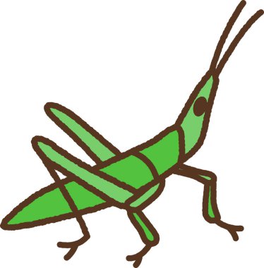 El yapımı yaratık ikonu çizimi: Kısa çekirge