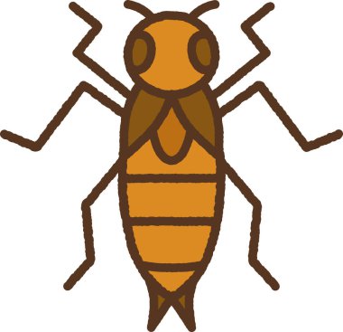 Elle çizilmiş tek bir simge çizimi: Nemf