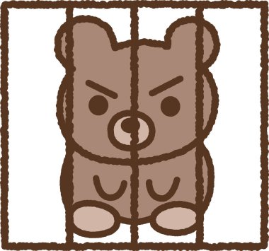 El yapımı hayvan simgesi çizimi: Ayı resmi