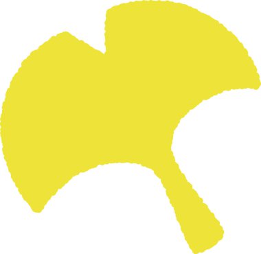 El çizimi tek resim Ginkgo