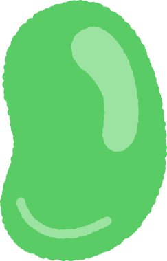 El çizimi tek bir ikon çizimi Sebzeler Geniş fasulyeler