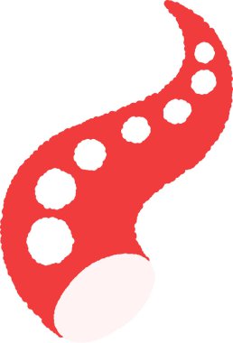 Elle çizilmiş tek bir ikon resimli Gıda Ahtapotu