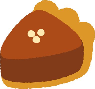 Tatlı, yuvarlak çikolatalı turta.