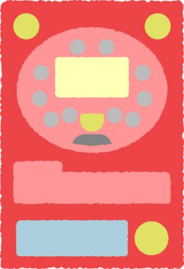 Basit el çizimi resim: Pachinko