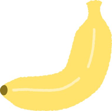 Olgun bir muzun simgesi