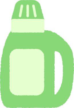 El çizimi tek simge çizimi: Sıvı deterjan