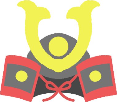 El yapımı illüstrasyon tek simgesi: Kabuto