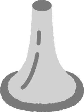 Bir otoskopun basit el çizimi simgesi