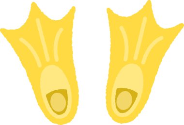 El çizimi tek simge çizimi: Perdeli ayaklar