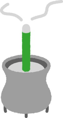 Basit elle çizilmiş simge gösterimi: Tütsü