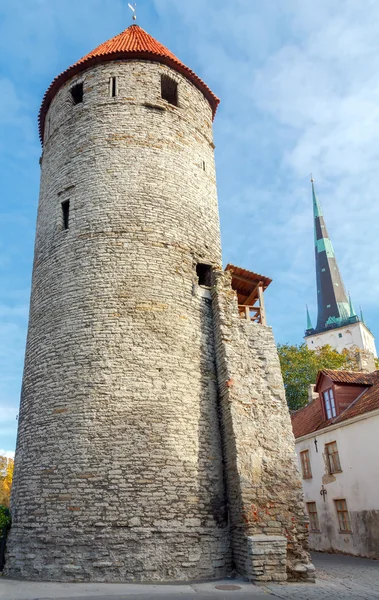 Tallinn. Estónia. Cidade velha . — Fotografia de Stock