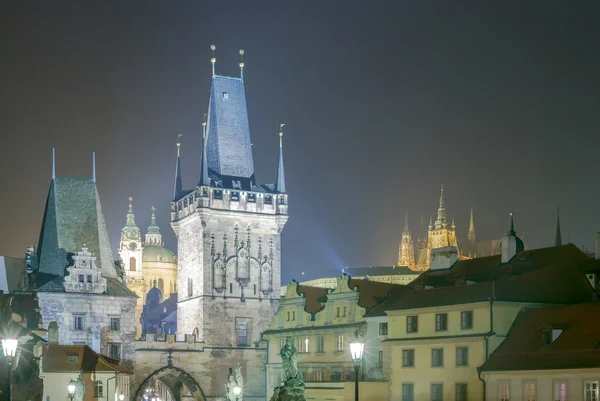 Prague. Tower of Charles Bridge. — Stock Photo, Image