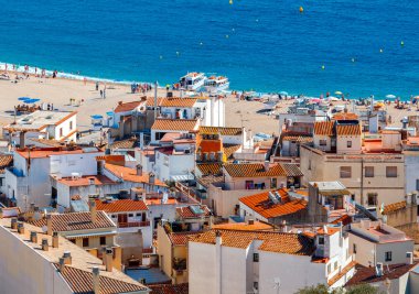Tossa de mar, costa brava, İspanya.