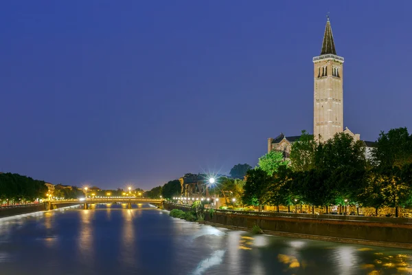 Verona. Church of Santa Anastasia. — Stock Photo, Image