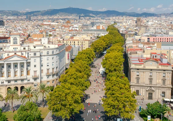 Barcelona. Boulevard Ramblas. Stock Image