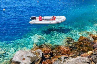 Oia köyde eski balıkçı liman.