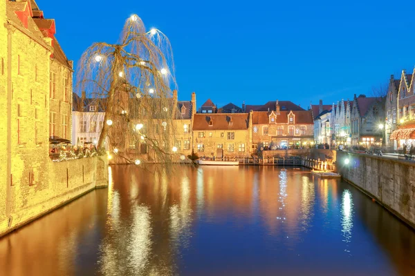 Bruges. Tespihin rıhtımı. — Stok fotoğraf