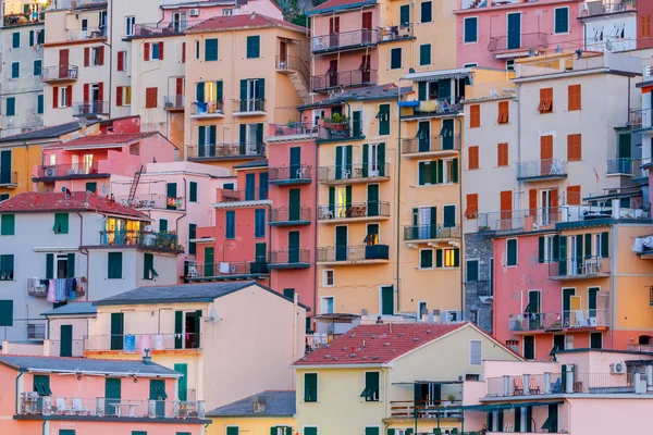 Manarola. Aldeia na rocha . — Fotografia de Stock