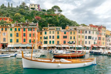 Portofino. Ligurya tatil beldesi.